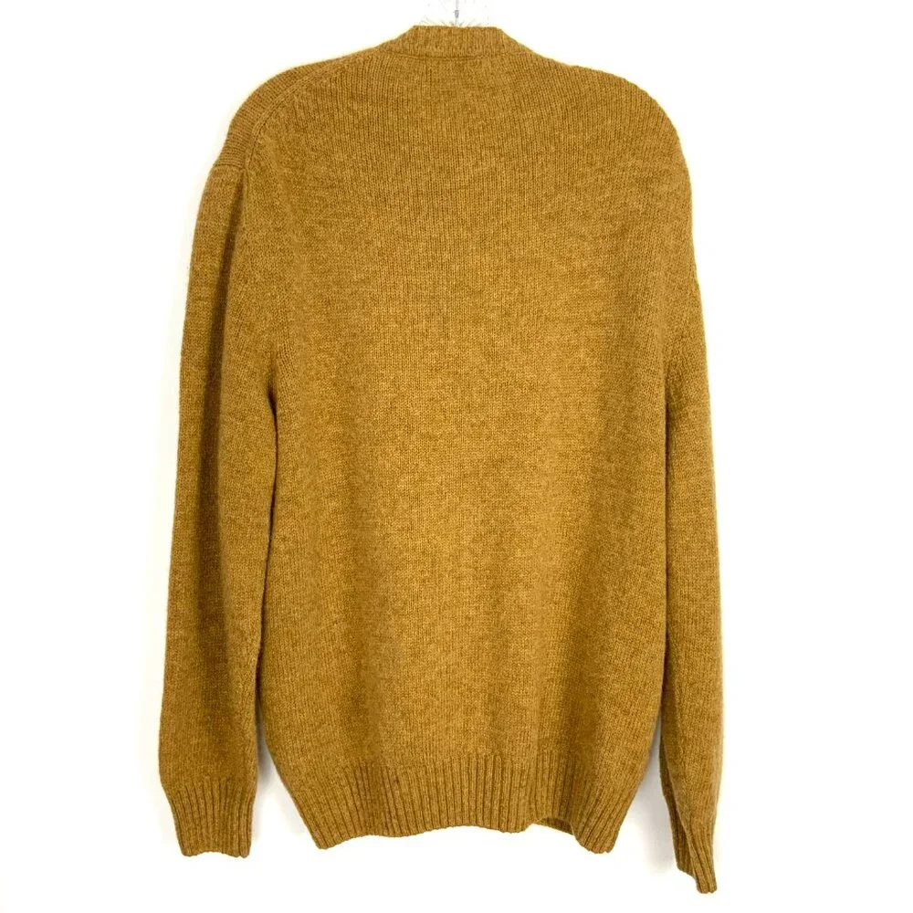 Valentino Jeans Vintage Virgin Wool Men's Knit Melange Crew Sweater Sz 52 (L-XL) - Picture 7 of 16